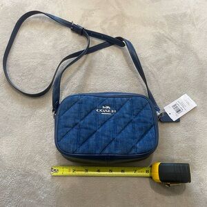 Coach Navy Quilted Belt Bag